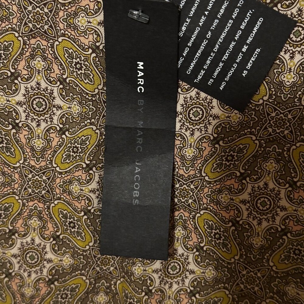 NWT Marc Jacobs 100% Silk Midi Dress With Tiered Ruffles - Picture 3 of 10